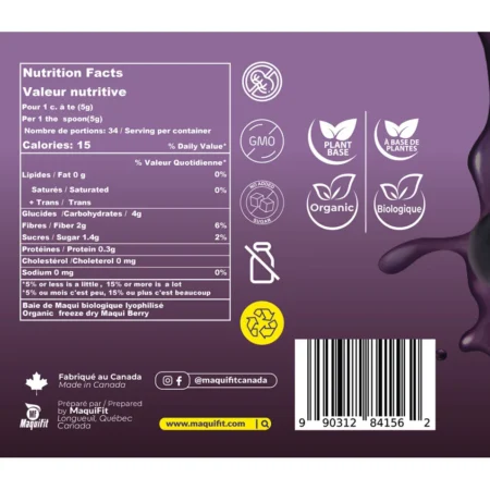 maqui Powder - Label 1